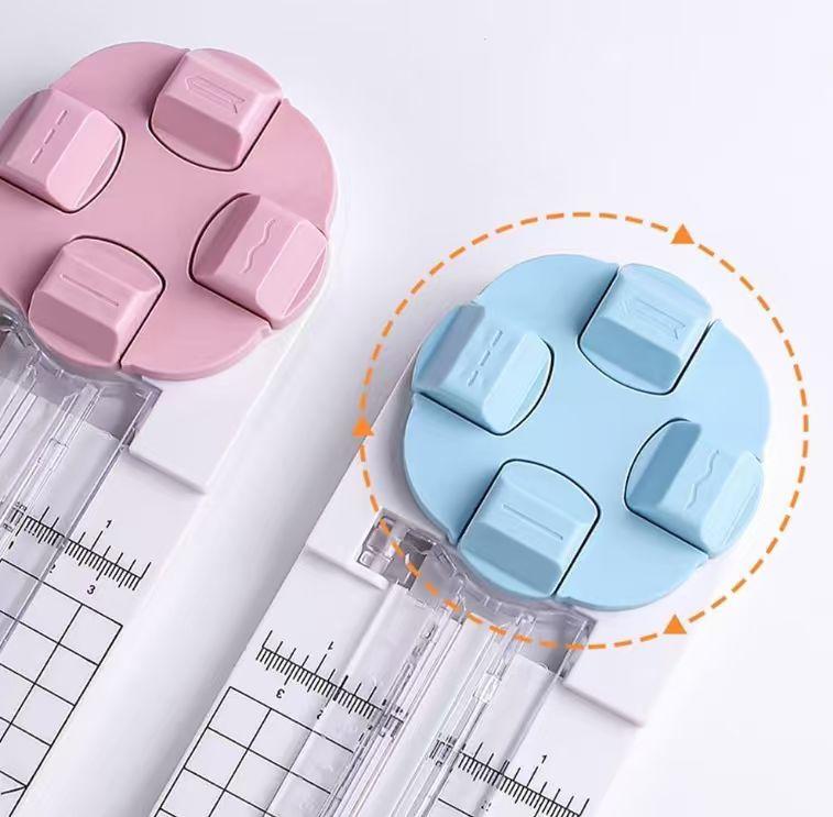 Titanium Paper Trimmer - 3.27in 4-in-1 High Precision Manual Die Cutting Machine with Handle