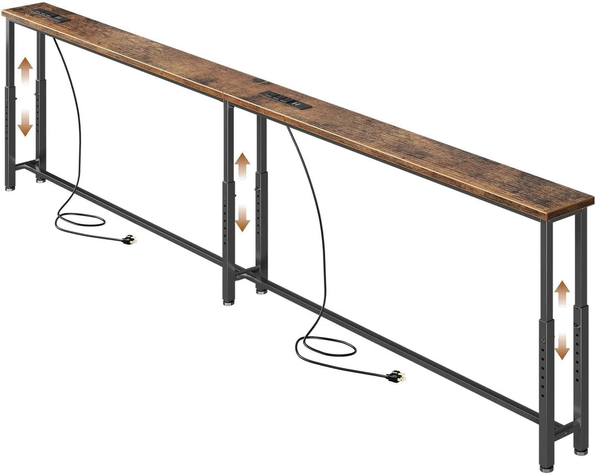 78.7’’ Narrow Console Table with 26"–34" Height Adjustable