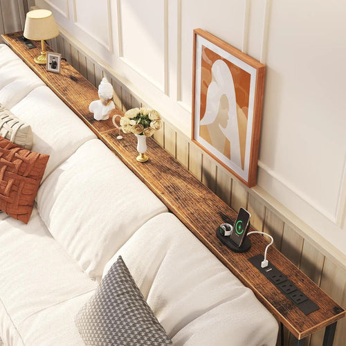 78.7’’ Narrow Console Table with 26"–34" Height Adjustable