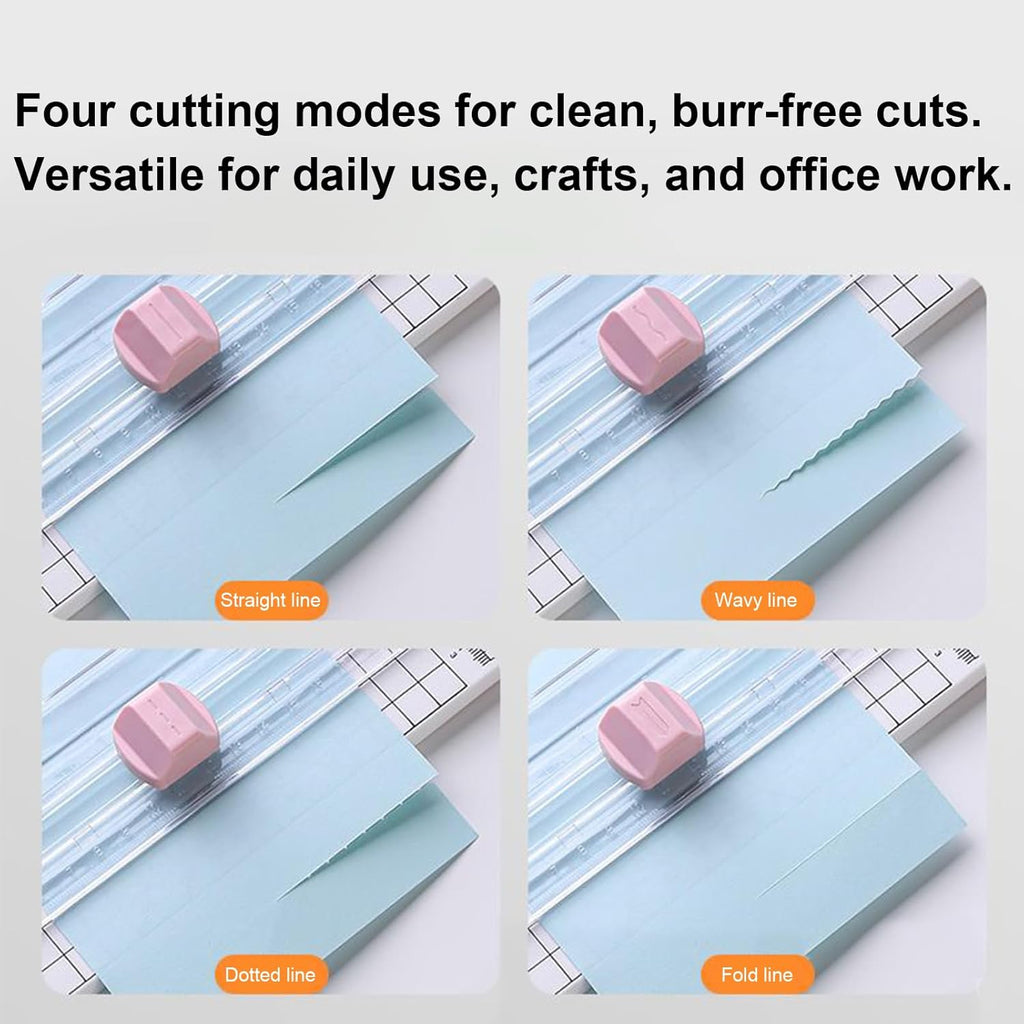 Titanium Paper Trimmer - 3.27in 4-in-1 High Precision Manual Die Cutting Machine with Handle