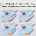 Titanium Paper Trimmer - 3.27in 4-in-1 High Precision Manual Die Cutting Machine with Handle